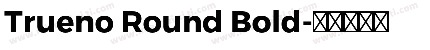 Trueno Round Bold字体转换